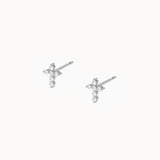 Cross-Diamond-Studs-White-Gold-MARLII-LAB