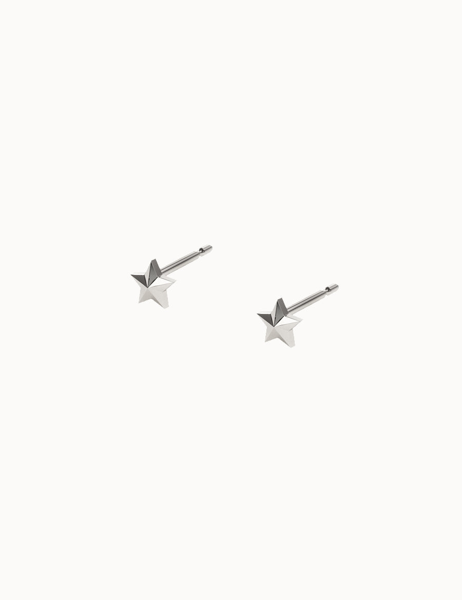 Solid-Gold-Star-Studs-White-Gold-MARLII-LAB