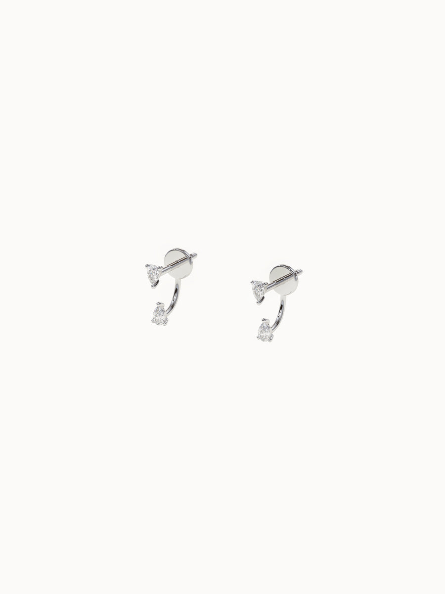 Pear-Diamond-Ear-Jacket-Set-White-Gold-MARLII-LAB