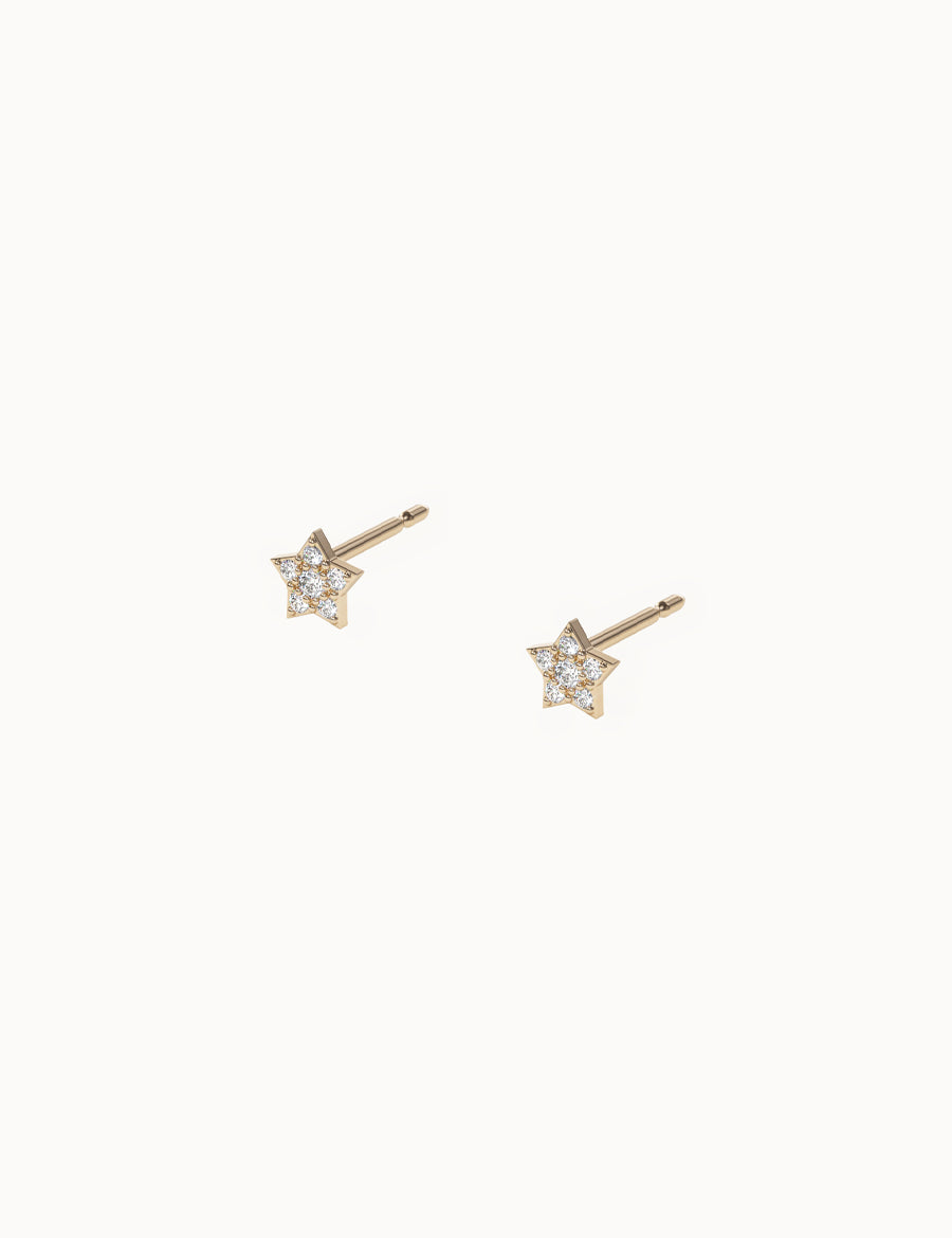 Stellar-Pavé-Studs-Yellow-Gold-MARLII-LAB