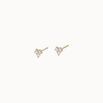 Diamond-Cluster-Studs-Yellow-Gold-MARLII-LAB