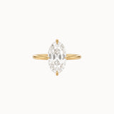 Old Mine Oval Diamond in Compass Setting