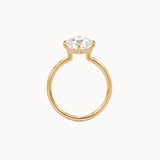Old Mine Oval Diamond in Compass Setting
