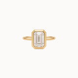 Emerald Cut Diamond in Frame Setting