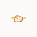 Freeform Champagne Diamond in Frame Setting