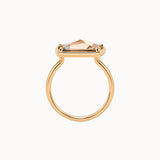 Freeform Champagne Diamond in Frame Setting