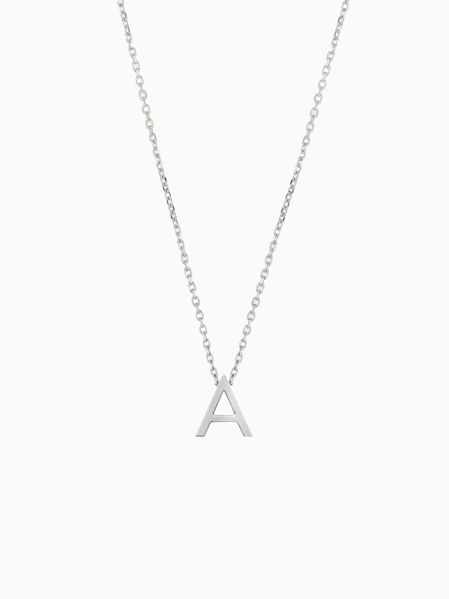 Fine-Gold-Letter-Necklace-White-Gold-MARLII-LAB