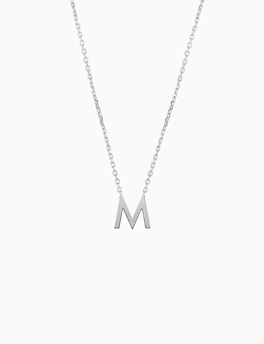 Fine-Gold-Letter-Necklace-White-Gold-MARLII-LAB