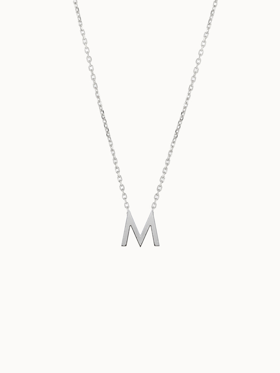 Fine-Gold-Letter-Necklace-White-Gold-MARLII-LAB