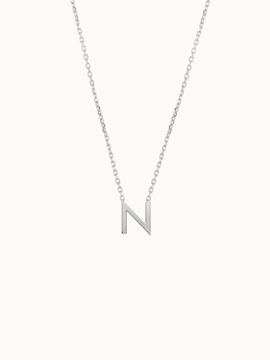 Fine-Gold-Letter-Necklace-White-Gold-MARLII-LAB
