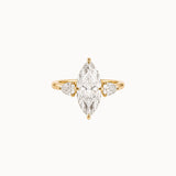 Marquise Diamond With Pear Accents