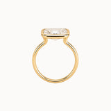 Old Mine Cushion Diamond in Bezel