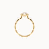 Old Mine Moval Diamond in Bezel Setting