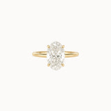 Oval Diamond in Cutaway Setting