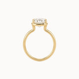 Oval Diamond in Cutaway Setting