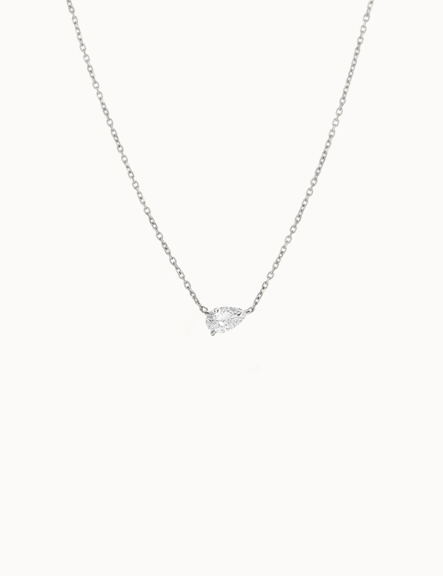 Pear-Cut-Diamond-Pendant-White-Gold-MARLII-LAB