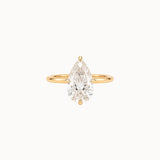 Pear Cut Diamond in Compass Setting