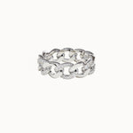 Pavé-Solid-Gold-Chain-Ring-White-Gold-MARLII-LAB