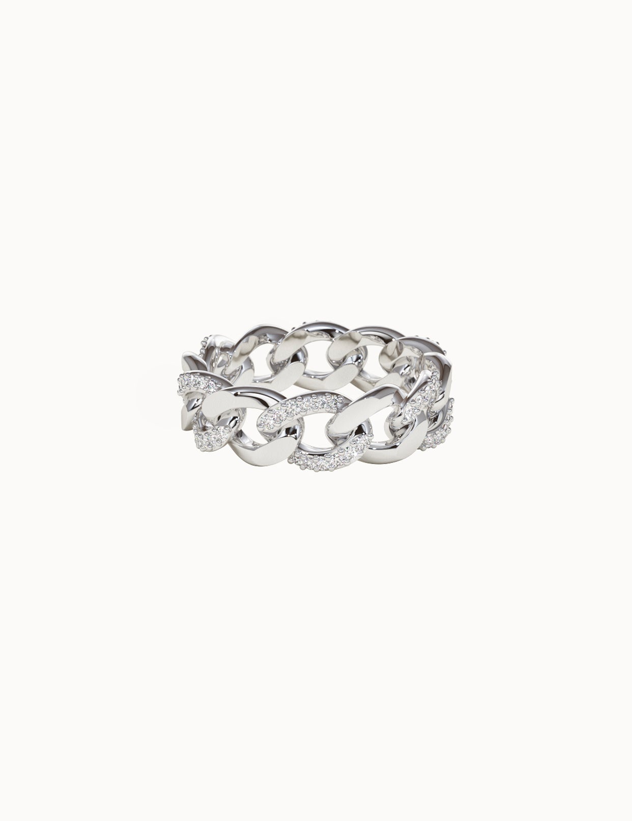 Pavé-Solid-Gold-Chain-Ring-White-Gold-MARLII-LAB