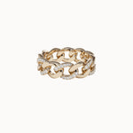 Pavé-Solid-Gold-Chain-Ring-Yellow-Gold-MARLII-LAB