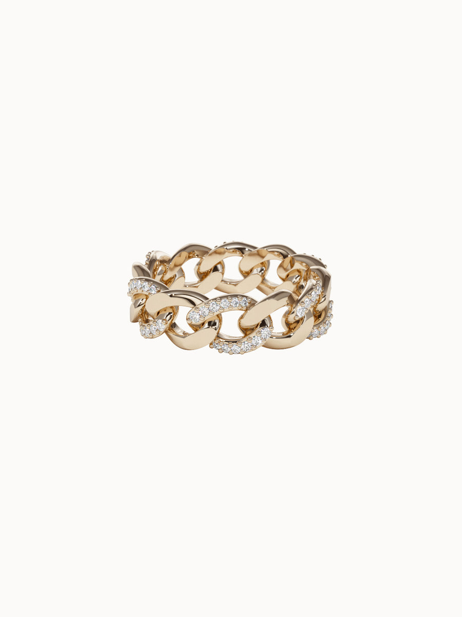 Pavé-Solid-Gold-Chain-Ring-Yellow-Gold-MARLII-LAB
