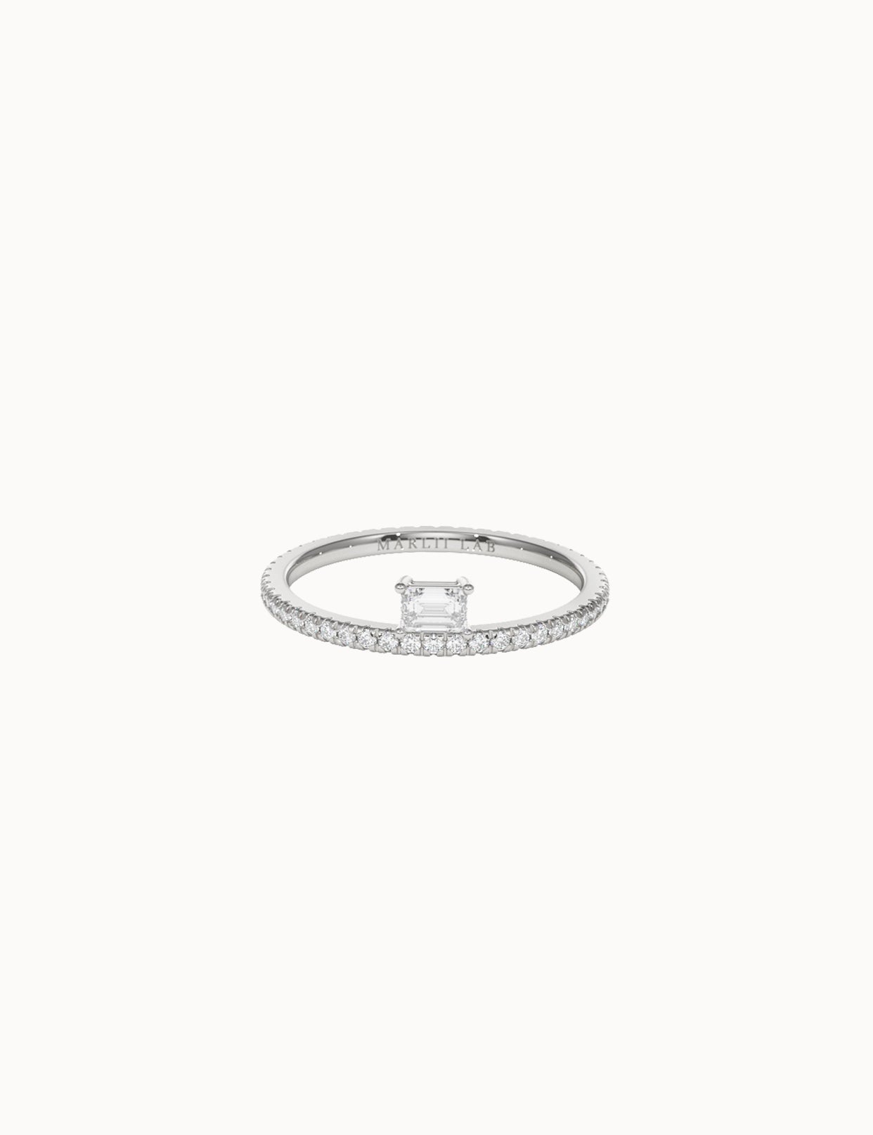 Offset-Emerald-Cut-Diamond-Ring-White-Gold-MARLII-LAB