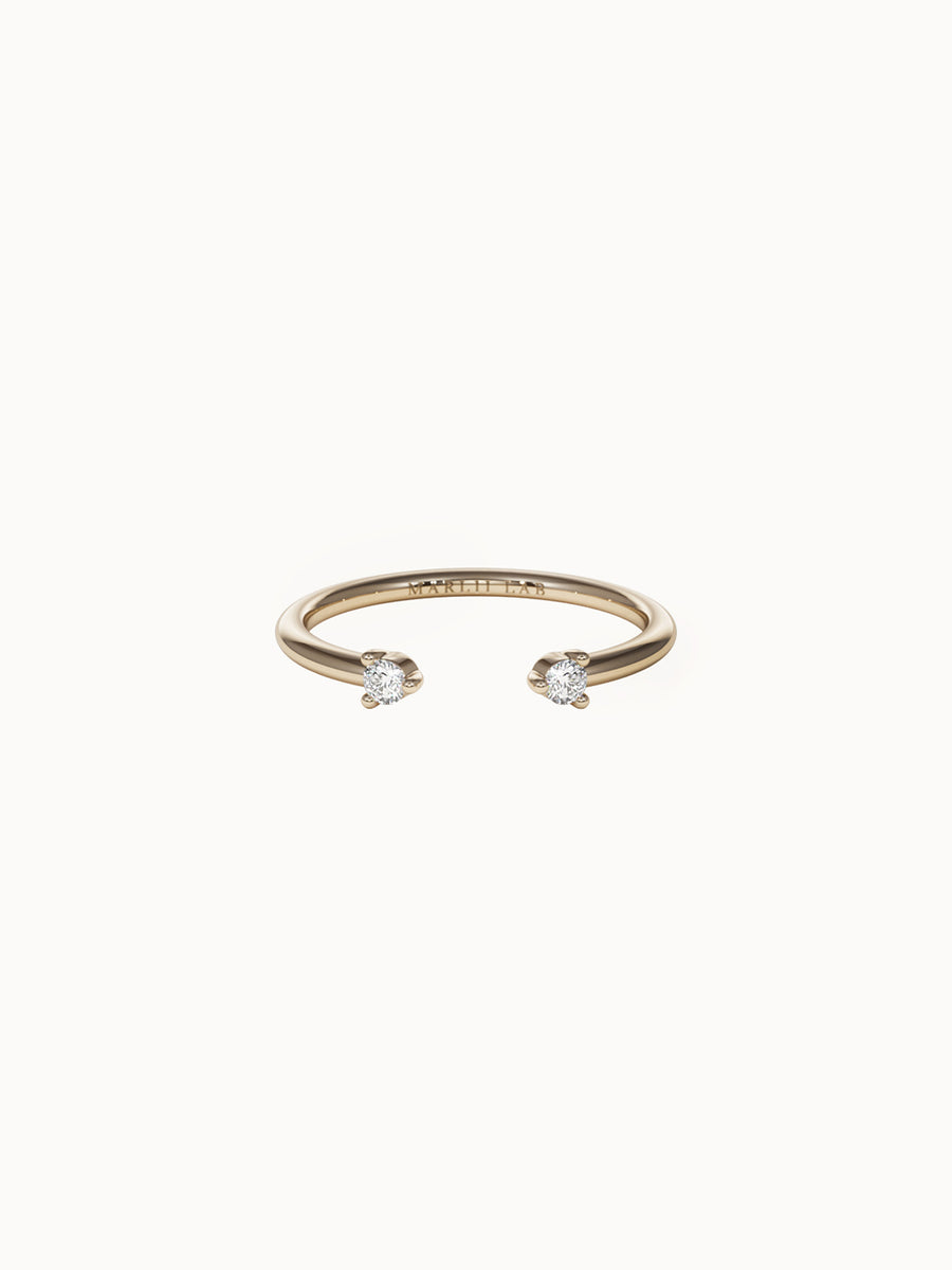 Double-Diamond-Open-Ring-Yellow-Gold-MARLII-LAB