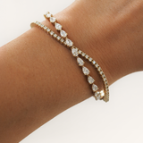 Pear Diamond Tennis Bracelet