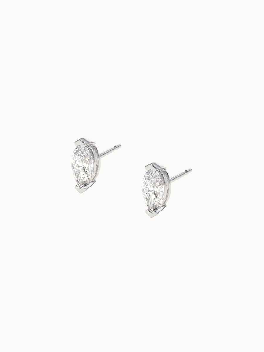 Marquise-Diamond-Studs-White-Gold-8x4.25mm-MARLII-LAB