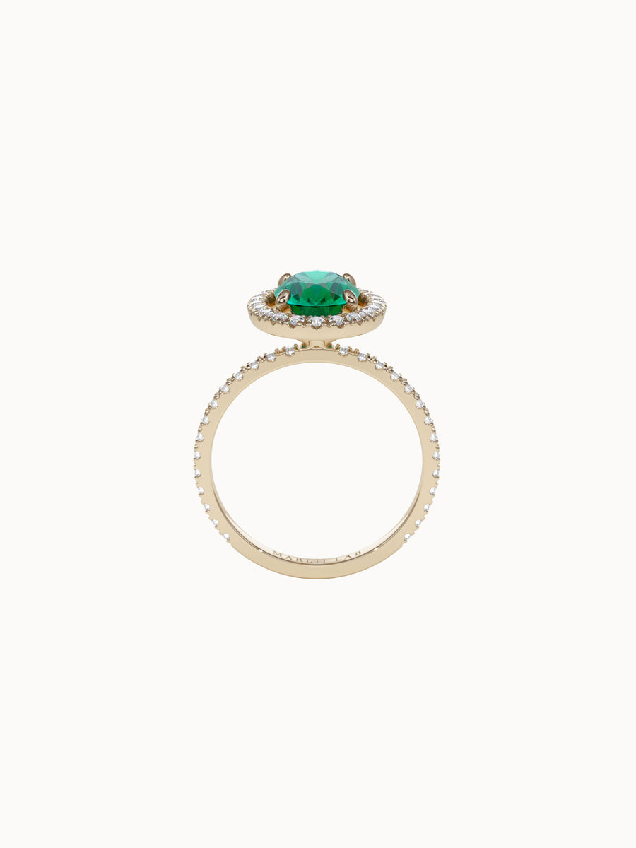 Oval-Cut-Emerald-Halo-Engagement-Ring-Yellow-Gold-MARLII-LAB