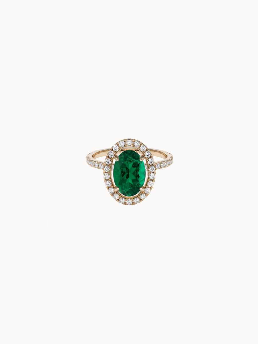 Oval-Cut-Emerald-Halo-Engagement-Ring-Yellow-Gold-MARLII-LAB