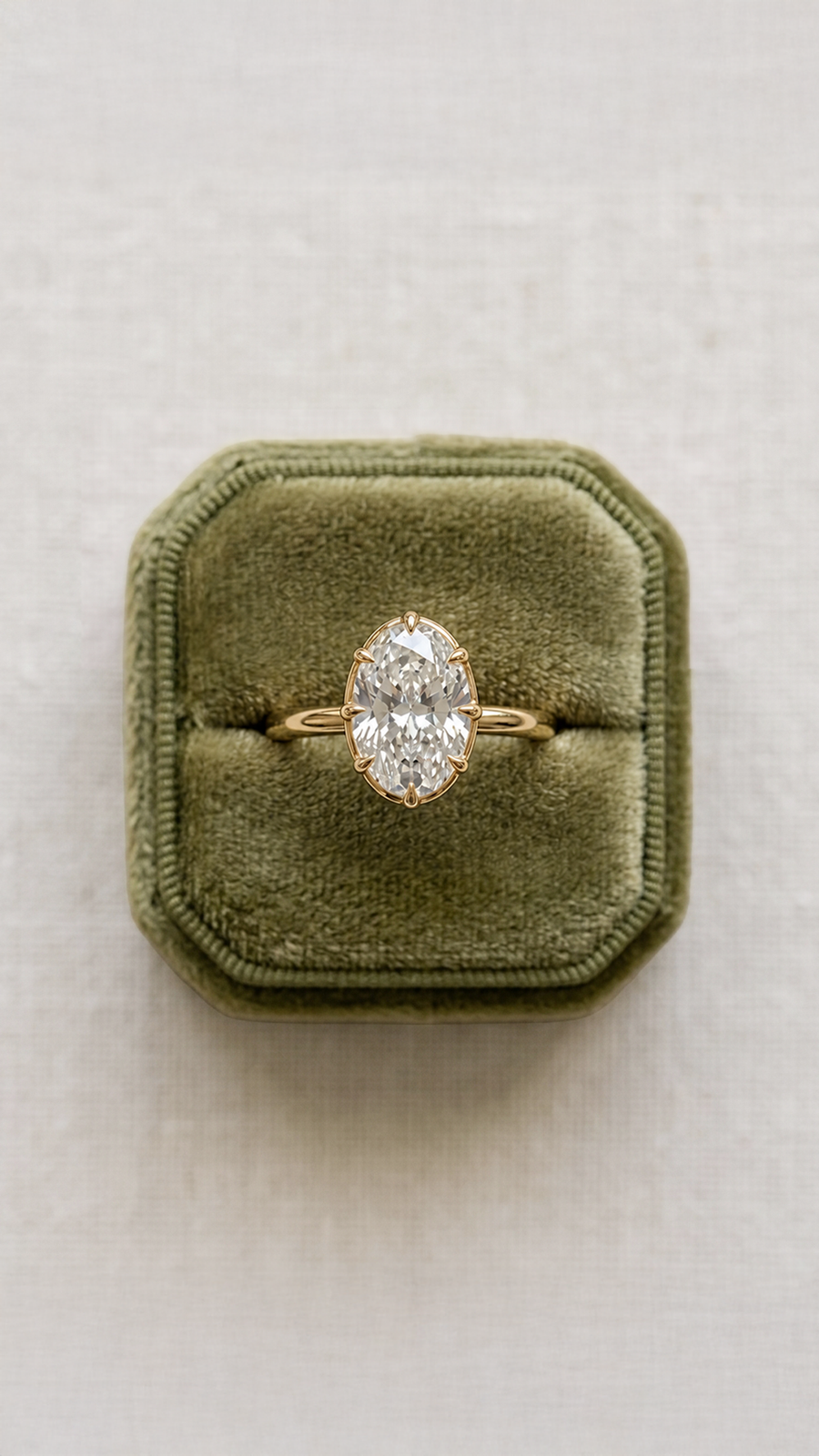 Georgian 2.85ct Oval