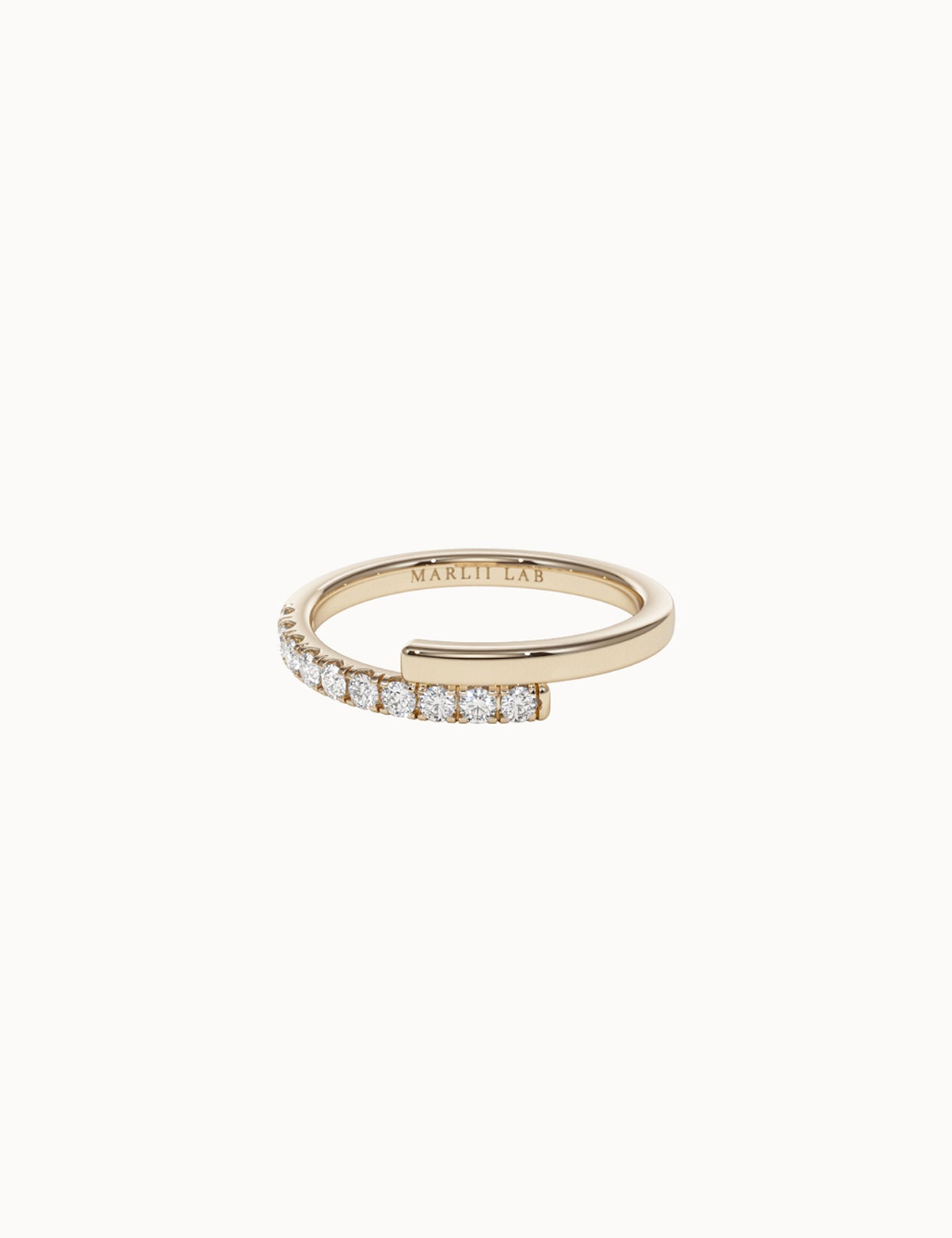Pave-and-Gold-Crossover-Ring-Yellow-Gold-MARLII-LAB