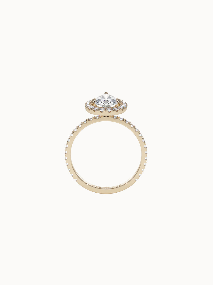Pear-Cut-Diamond-Halo-Engagement-Ring-Yellow-Gold-MARLII-LAB