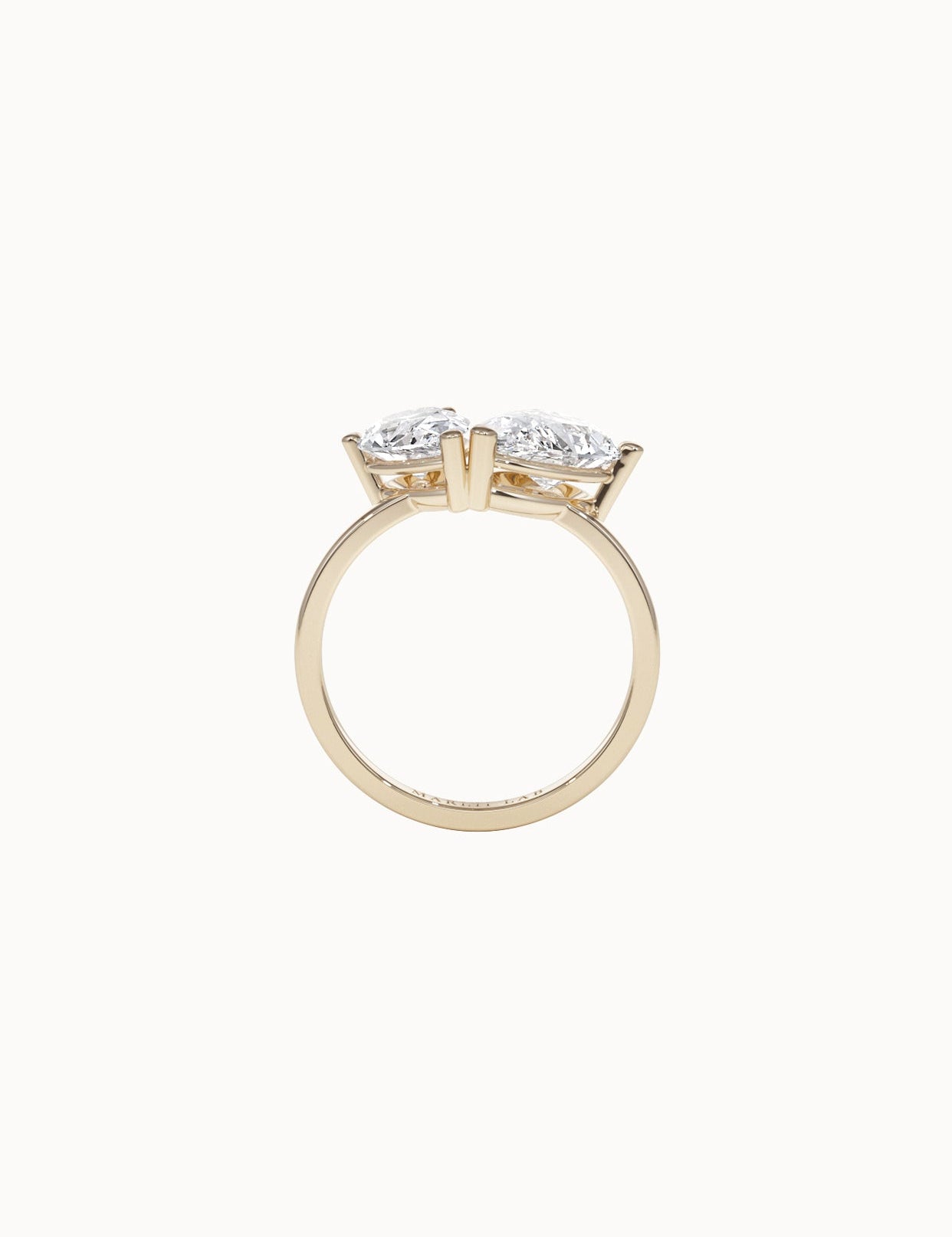 Pear-Cut-Toi-et-Moi-Diamond-Engagement-Ring-Yellow-Gold-MARLII-LAB
