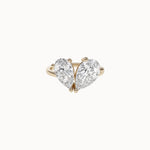 Pear-Cut-Toi-et-Moi-Diamond-Engagement-Ring-Yellow-Gold-MARLII-LAB