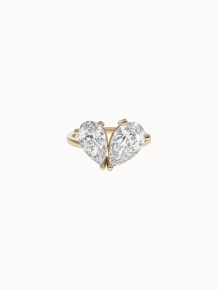 Pear-Cut-Toi-et-Moi-Diamond-Engagement-Ring-Yellow-Gold-MARLII-LAB