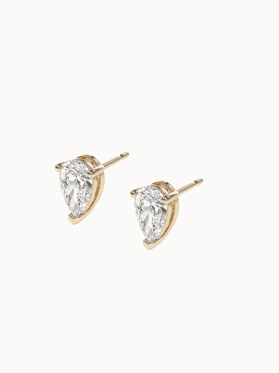 Pear-Diamond-Studs-Yellow-Gold-8x5mm-MARLII-LAB