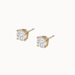 Round-Diamond-Studs-Yellow-Gold-5.7mm-MARLII-LAB