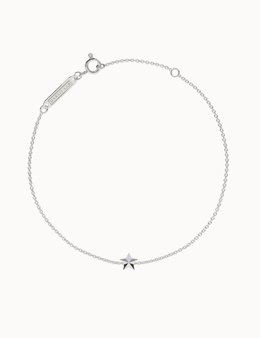 Solid-Gold-Star-Bracelet-White-Gold-MARLII-LAB