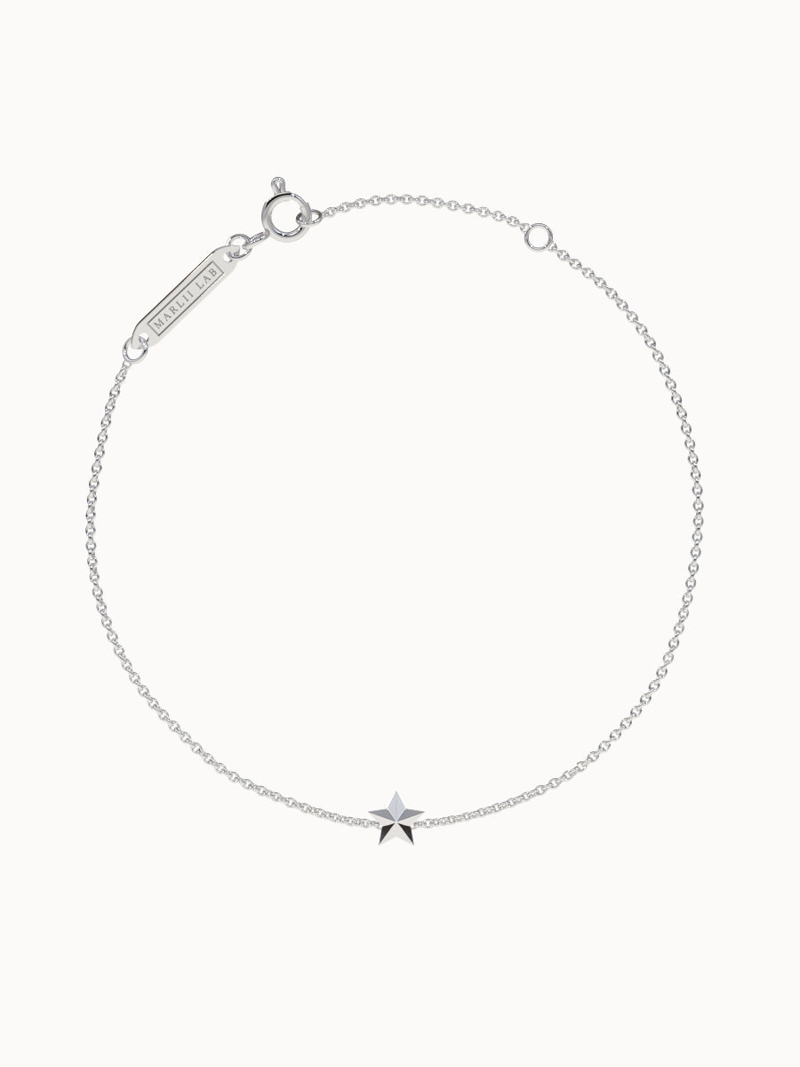Solid-Gold-Star-Bracelet-White-Gold-MARLII-LAB