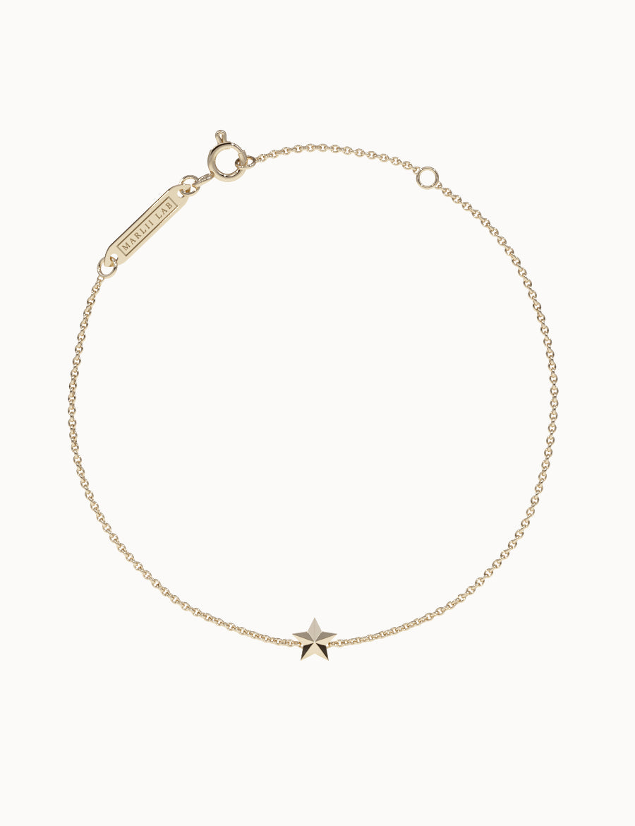 Solid-Gold-Star-Bracelet-Yellow-Gold-MARLII-LAB