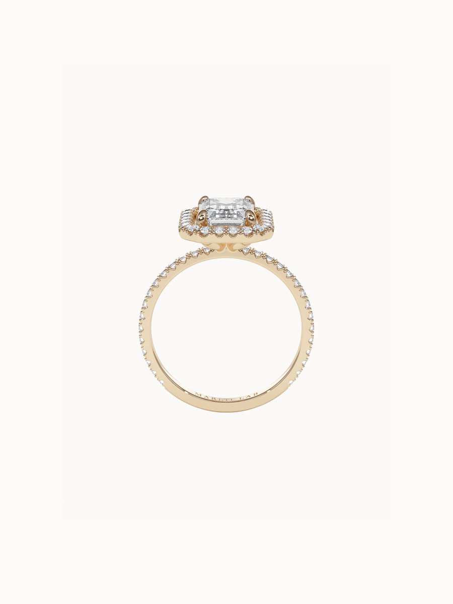 Emerald-Cut-Diamond-Halo-Engagement-Ring-Yellow-Gold-MARLII-LAB