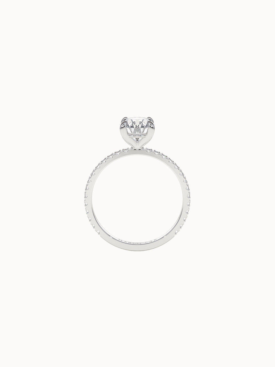 Solitaire-Diamond-Oval-Cut-Engagement-Ring-with-Pave-Band-White-Gold-MARLII-LAB