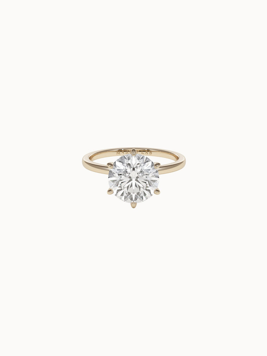 Solitaire-Diamond-Round-Cut-Engagement-Ring-6-Claw-Yellow-Gold-MARLII-LAB
