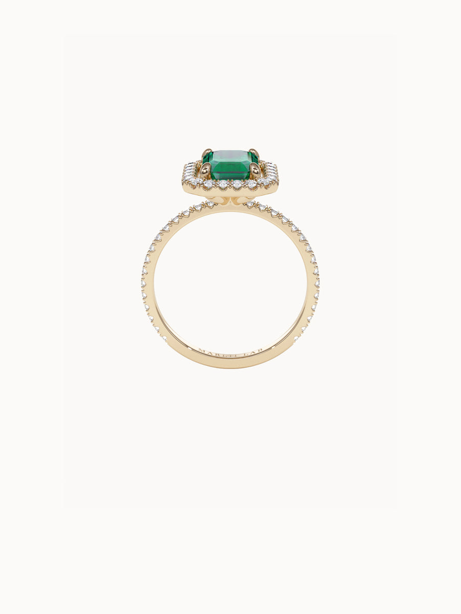 Emerald-Emerald-Cut-Diamond-Halo-Engagement-Ring-Yellow-Gold-MARLII-LAB