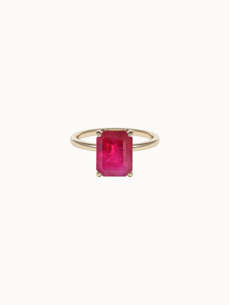 Solitaire-Ruby-Emerald-Cut-Engagement-Ring-Yellow-Gold-MARLII-LAB