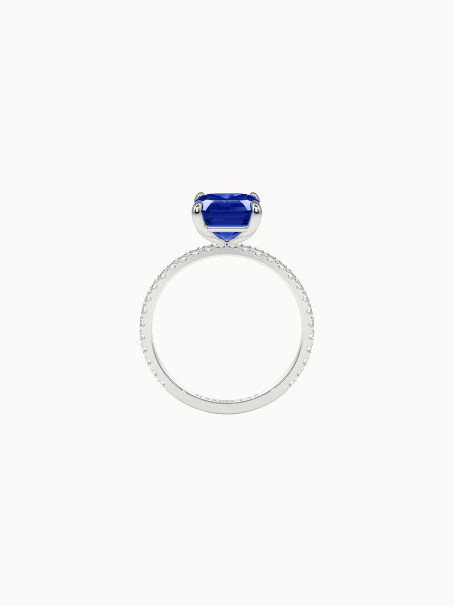 Solitaire-Sapphire-Emerald-Cut-Engagement-Ring-With-Pave-Band-White-Gold-MARLII-LAB