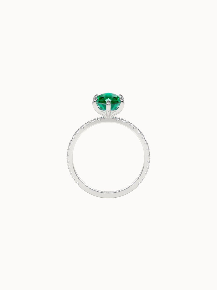 Solitaire-Emerald-Marquise-Cut-Engagement-Ring-with-Pave-Band-White-Gold-MARLII-LAB