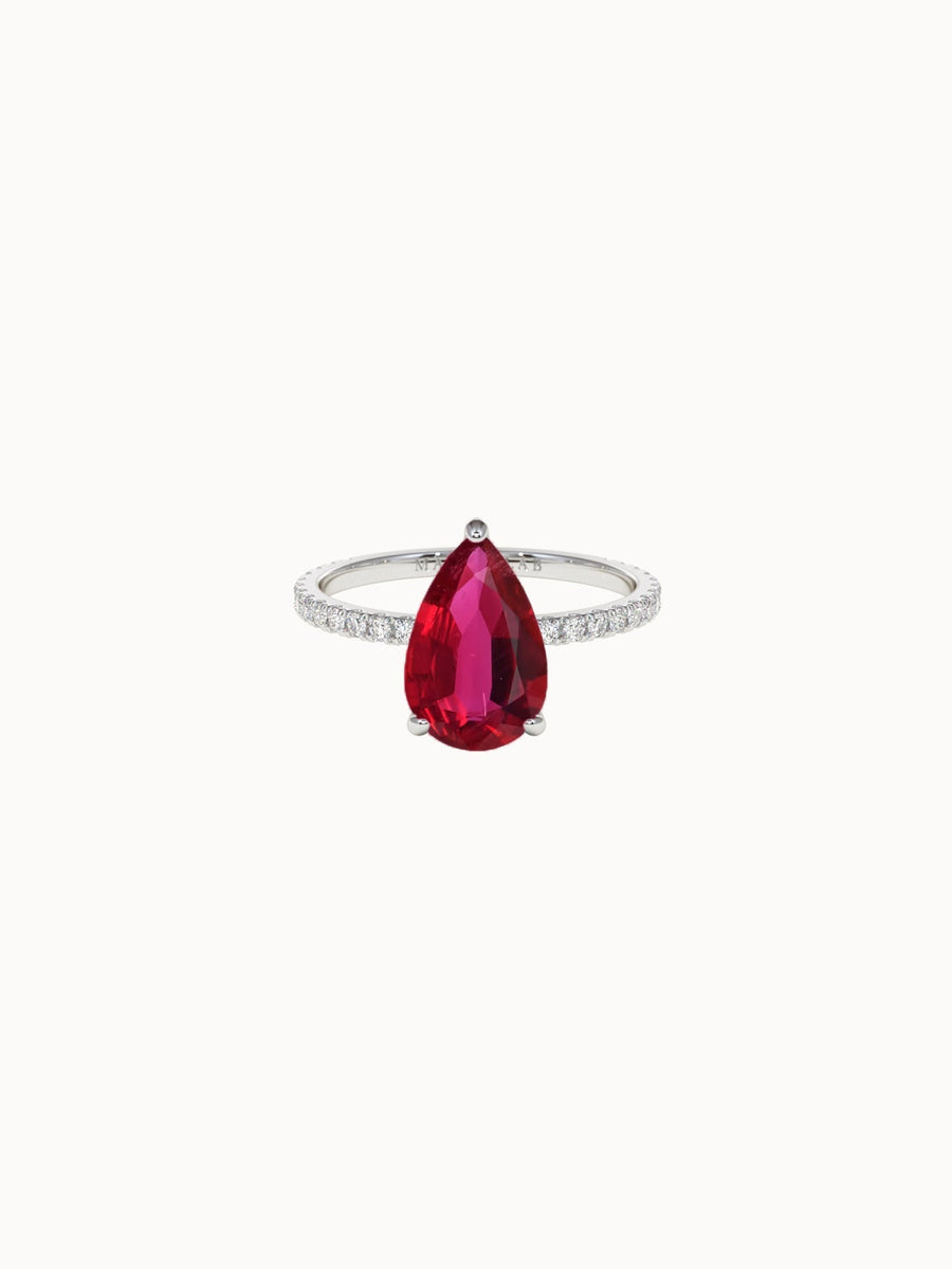 Solitaire-Ruby-Pear-Cut-Engagement-Ring-With-Pave-Band-White-Gold-MARLII-LAB